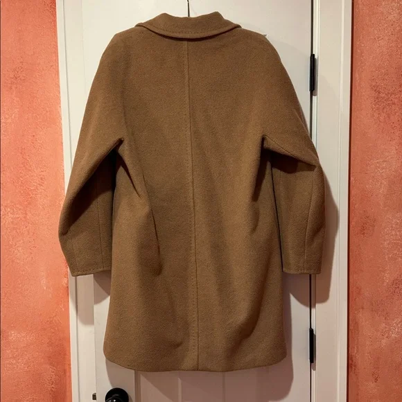 Babaton Slouch Mid Coat in Camel Brown - Picture 5 of 8